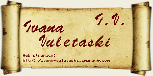 Ivana Vuletaški vizit kartica